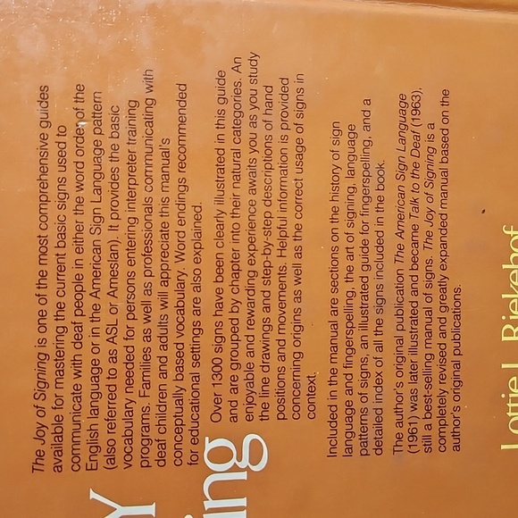 👉THE JOY OF SIGNING BOOK ~GREAT BEGINNERS SIGN LANGUAGE BOOK W/ ILLUSTRATIONS - Picture 3 of 4